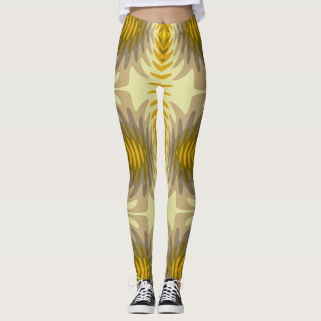 Sunbeam Crest Boho Leggings (Front)