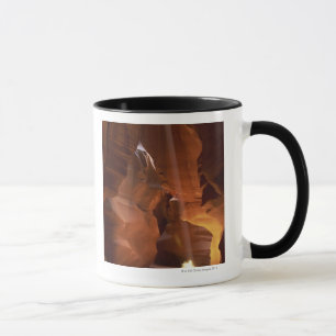 Sunbeam hitting tumbleweed on canyon floor mug