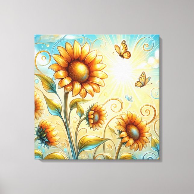 Sunbeam Serenade Canvas Print (Front)