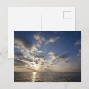 Sunbeams Over the Ocean Scenic Postcard