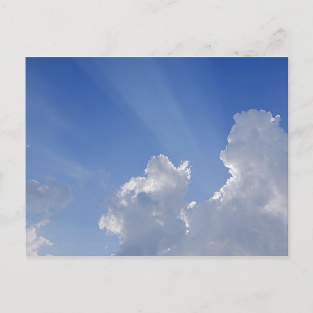 Sunbeams through Clouds, Val d'Orcia, Siena Postcard (Front)