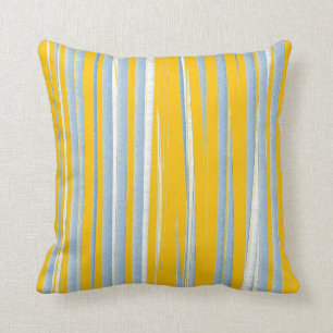 Sunbrella Castanet Beach Stripes 3 Throw Pillow
