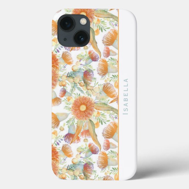 Sunburnt Wattle & Eucalyptus Customizable  Case-Mate iPhone Case (Back)