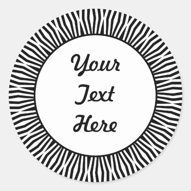 SunBurst 01 Classic Round Sticker (Front)