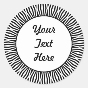 SunBurst 01 Classic Round Sticker