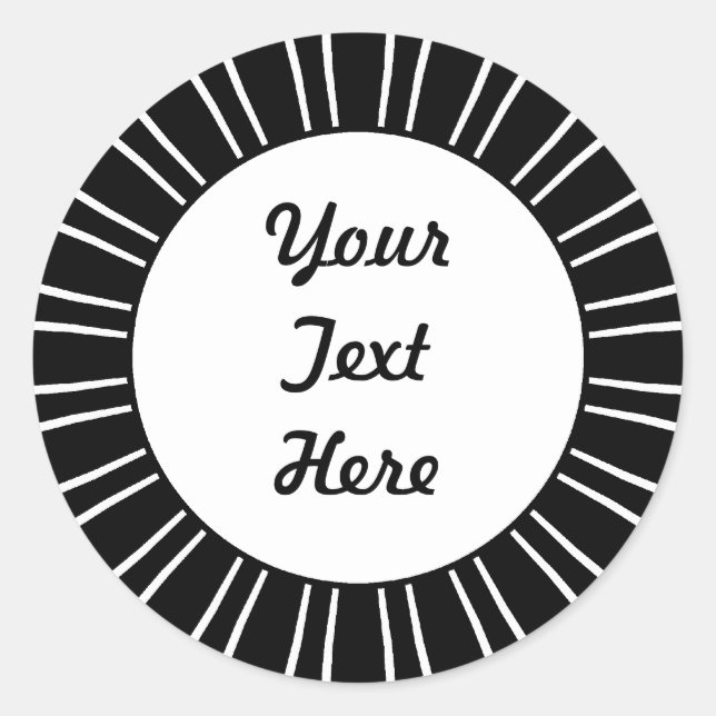 SunBurst 03 Classic Round Sticker (Front)