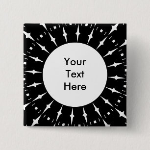 Sunburst 05 2 inch square button