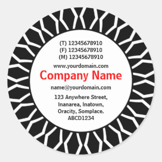 SunBurst 07 Business Classic Round Sticker