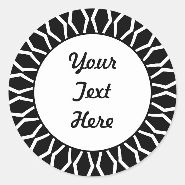 SunBurst 07 Classic Round Sticker (Front)