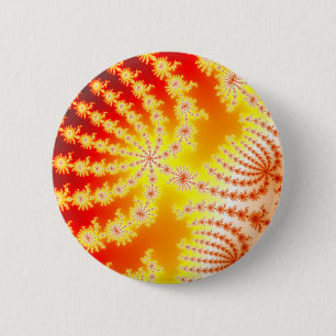 Sunburst 1.1 - Fractal 2 Inch Round Button