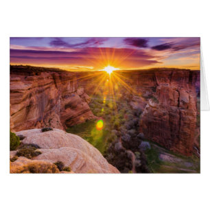 Sunburst at Canyon de Chelly, AZ