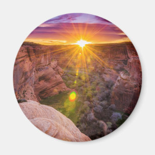 Sunburst at Canyon de Chelly, AZ Magnet