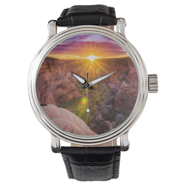 Sunburst at Canyon de Chelly, AZ Watch (Front)