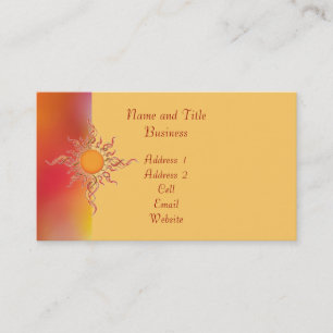 Sunburst Business/Profile Card