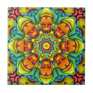 Sunburst Colourful Ceramic Tiles