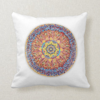 Sunburst cotton throw pillow
