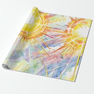 Sunburst Elegance Wrapping Paper