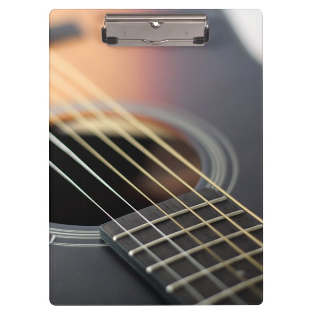 Sunburst Guitar Closeup Clipboard (Front)