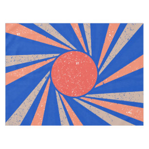 Sunburst Red & Blue  Tablecloth