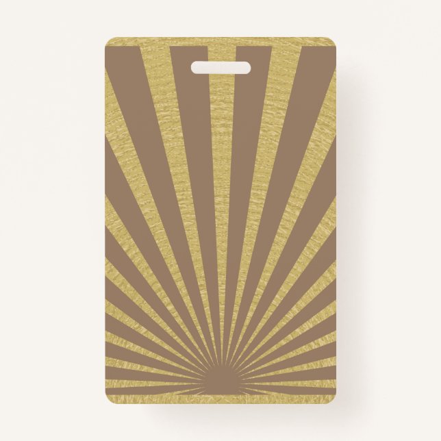 Sunburst stripes posters badge (Front)