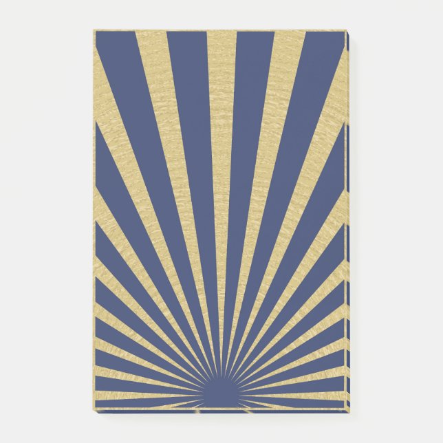 Sunburst stripes posters post-it notes (Front)