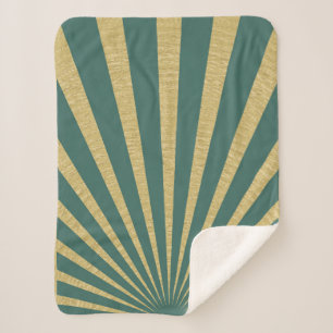 Sunburst stripes posters sherpa blanket