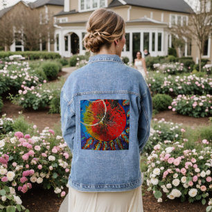 Sunburst Sunflower Jeans Jacket