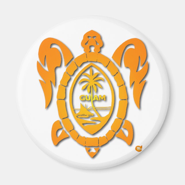 sunburst turtle magnet (Front)