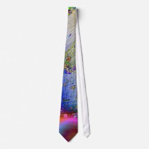 Sunburst White Frame Tie