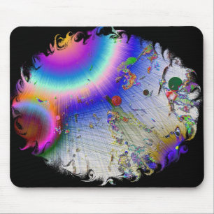 Sunburst with Oval Frame Mouse Pad