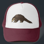 Sunda Pangolin Trucker Hat<br><div class="desc">A Sunda Pangolin from the forests of Asia. This critically endangered mammal makes for a perfect touch for wild animal lovers.</div>