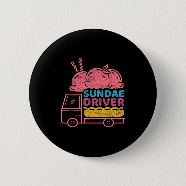 Sundae Driver Weed Strain  2 Inch Round Button (Front)