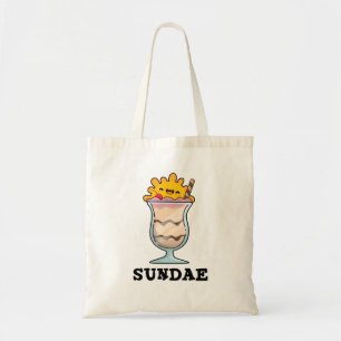 Sundae Funny Sunday Ice Cream Pun Tote Bag