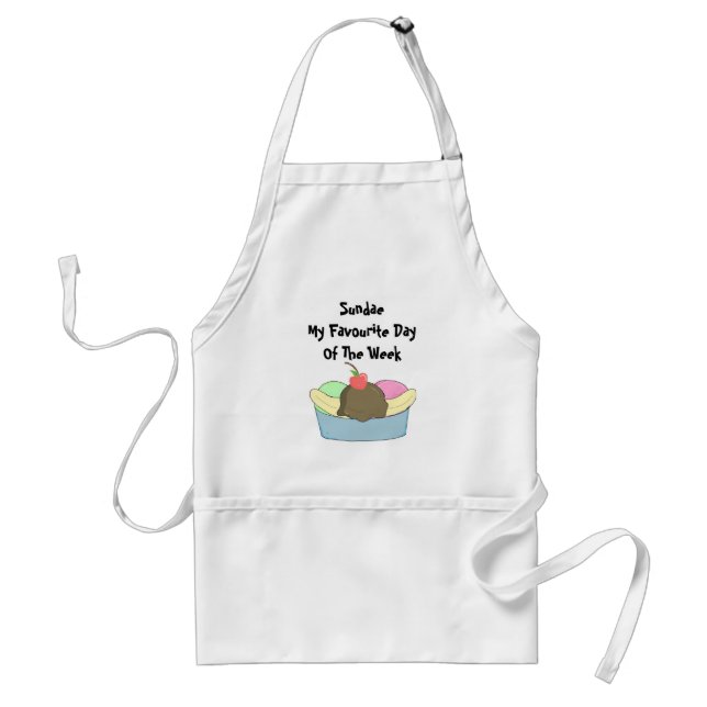 Sundae My Favourite Day Standard Apron (Front)