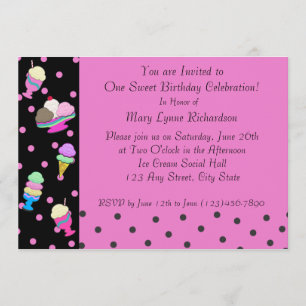 Sundae Shoppe Party Invitation