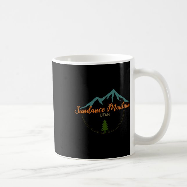 Sundance Mountain Utah Adventure Skiing Snowboard  Coffee Mug (Right)