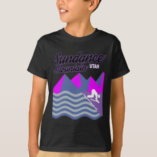 Sundance Mountain Utah Usa Ski Resort Snowboarding T-Shirt