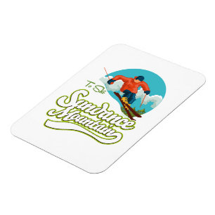 Sundance Mountains ski logo Magnet