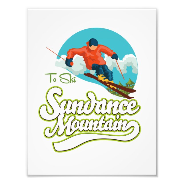 Sundance Mountains ski logo Photo Print (Front)