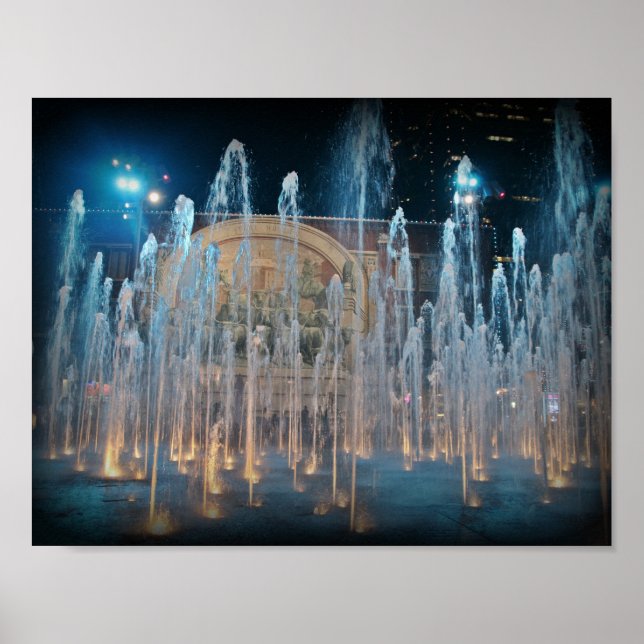 Sundance Square Chisholm Trail Mural Poster (Front)