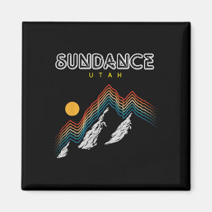 Sundance Utah - Usa Hiking And Climbing 1980s Retr Magnet