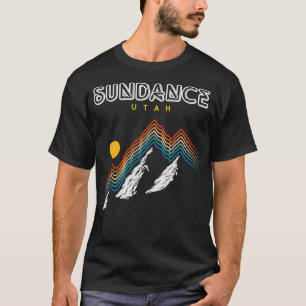 Sundance Utah USA hiking and climbing 1980s Retro T-Shirt