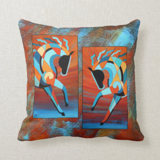 SunDancer Horse Throw Pillow 16x16