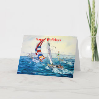 SUNDAY AFTERNOON AT SAN DIEGO BAY HOLIDAY CARD