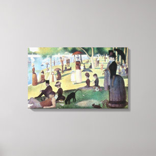 Sunday Afternoon, Island La Grande Jatte by Seurat Canvas Print