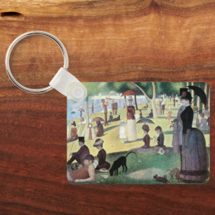 Sunday Afternoon, Island La Grande Jatte by Seurat Keychain