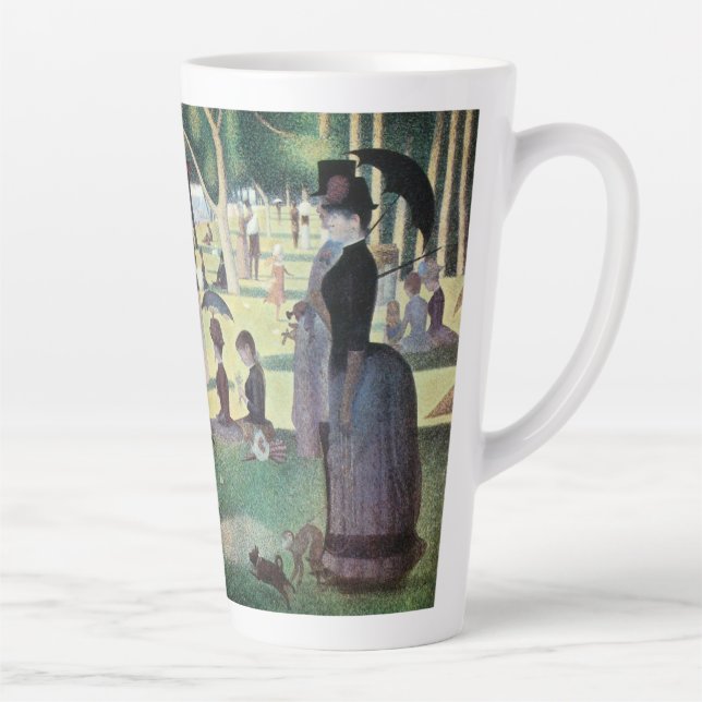 Sunday Afternoon, Island La Grande Jatte by Seurat Latte Mug (Right)