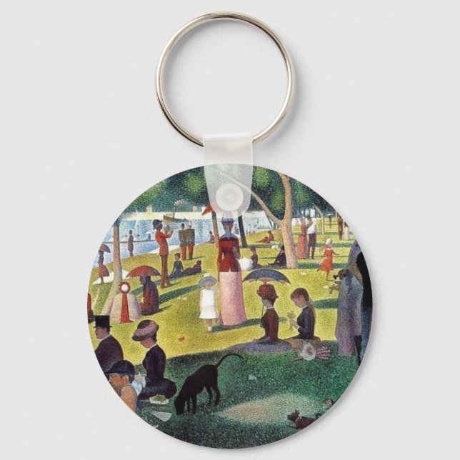 Sunday Afternoon La Grande Jatte - Georges Seuratt Keychain (Front)