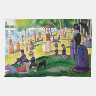 Sunday Afternoon On The Island Of La Grande Jatte Kitchen Towel