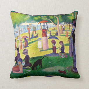 Sunday Afternoon On The Island Of La Grande Jatte Throw Pillow